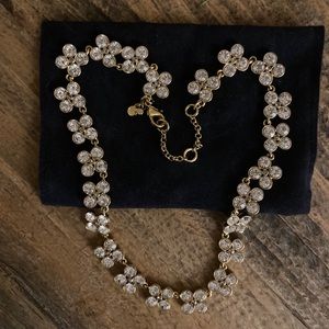 Gold and crystal Ann Taylor necklace